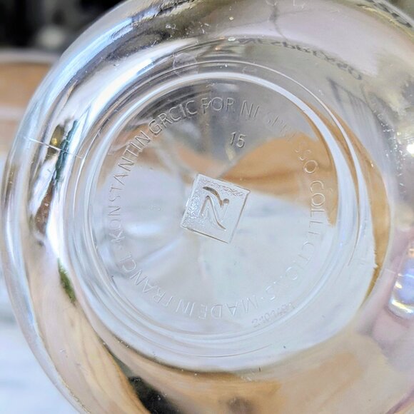 Pair of Nespresso Vertuo Espresso / Latte Clear Coffee Mugs - Picture 5 of 5